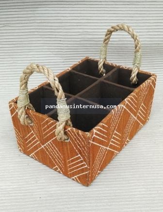 Waterhyacinth caddy box  handicraft