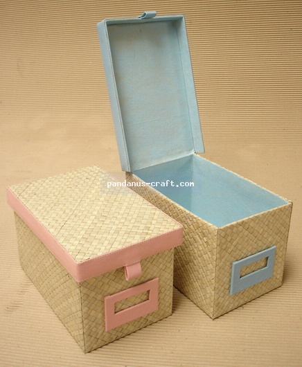 Pandanus CD Box handicraft