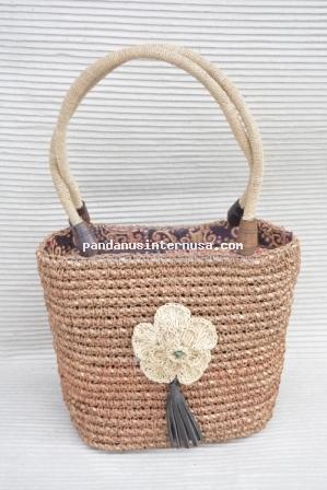 Seagrass kembang agel bag handicraft
