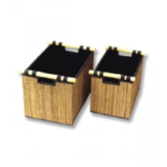 Lidi Filling Container with Bamboo Handle set of 2 handicraft