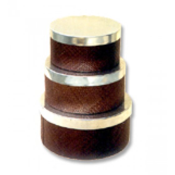 Pandanus Round Hat Box set of 3 handicraft