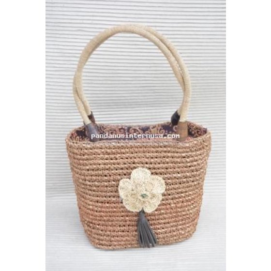 Seagrass kembang agel bag handicraft